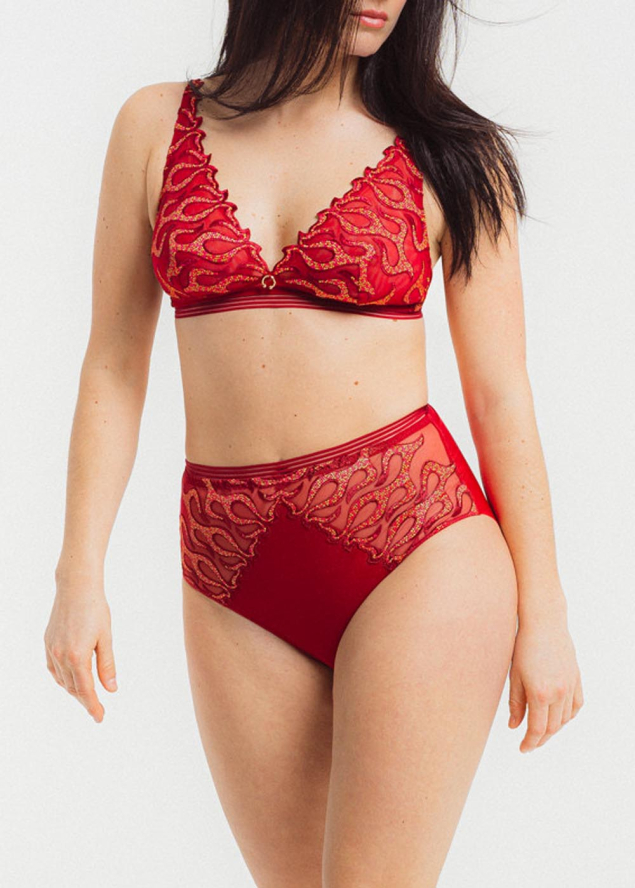 Soutien-gorge sans armatures Louisa Bracq Rouge Baiser